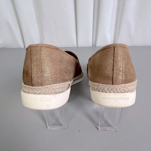 DONALD J PLINER WOMENS LOAFERS BROWN WITH GOLD GLITTER SIZE 11M - Picture 5 of 10